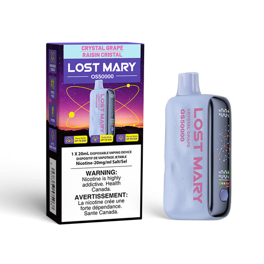 Crystal Grape Flavour Lost Mary OS50000 Disposable Vape-NEW