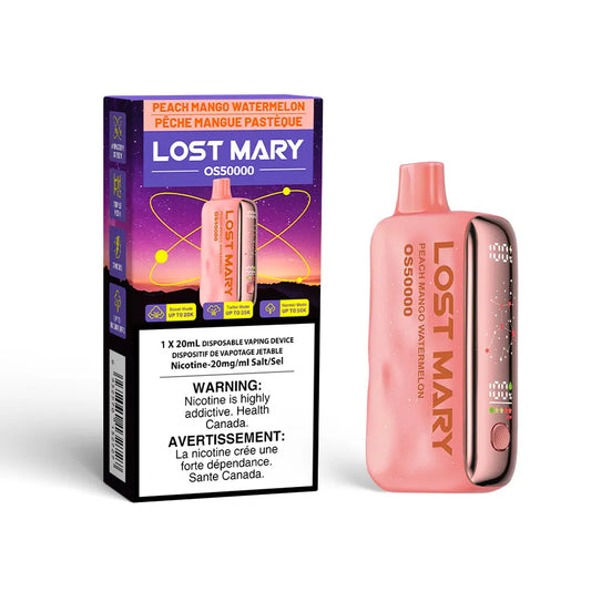 Peach Mango Watermelon Lost Mary OS50000 Disposable Vape