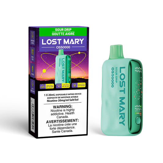 Sour Drip Flavour Lost Mary OS50000 Disposable Vape-NEW