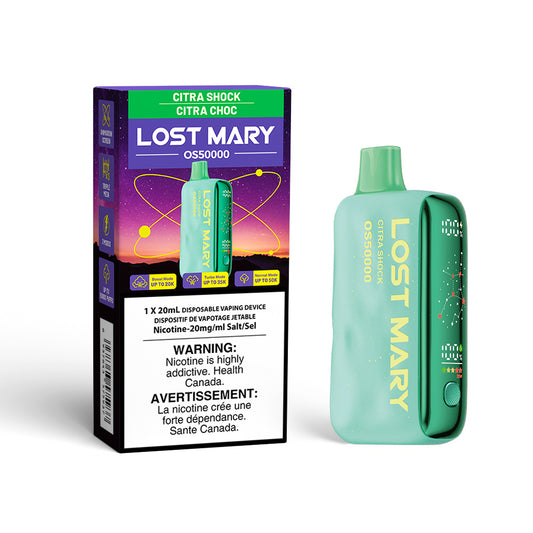 Citra Shock Flavour Lost Mary OS50000 Disposable Vape-NEW