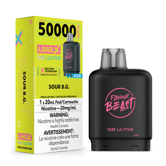 Level X Flavour Beast G2 Ultra 20mg(6PC/CTN)' - Arctic Distributions